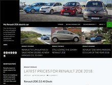 Tablet Screenshot of myrenaultzoe.com